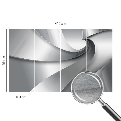 Vliesová fototapeta do ložnice s motivem geometrických spirál