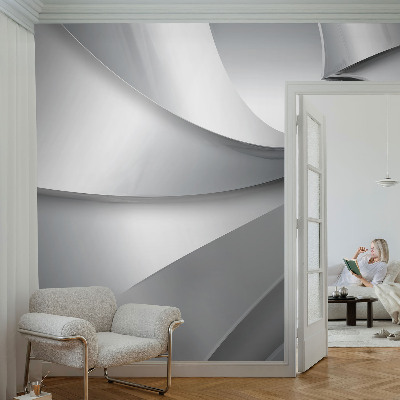 Vliesová fototapeta do ložnice s motivem geometrických spirál