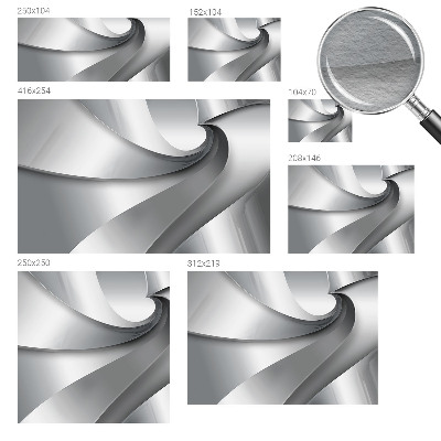 Vliesová fototapeta do ložnice s motivem geometrických spirál