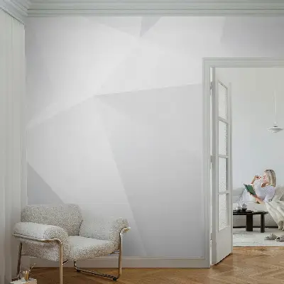 Vliesová fototapeta s potiskem Šedé trojúhelníky