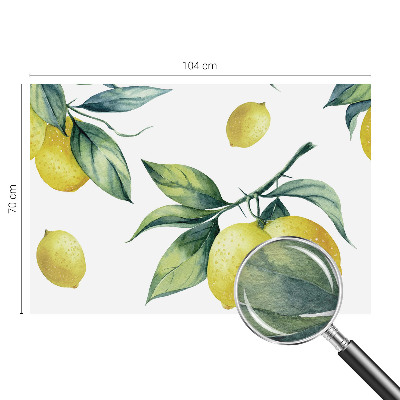 Dekorativní fototapeta na zeď Citronový motiv