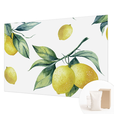 Dekorativní fototapeta na zeď Citronový motiv