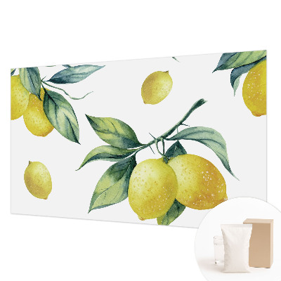 Dekorativní fototapeta na zeď Citronový motiv
