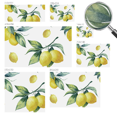 Dekorativní fototapeta na zeď Citronový motiv