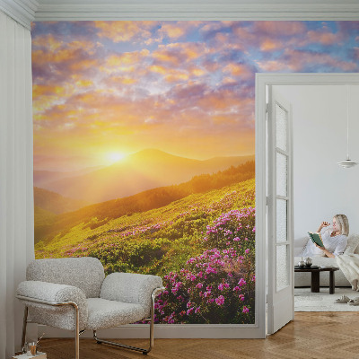 Fototapeta s potiskem na vliesu Horský západ
