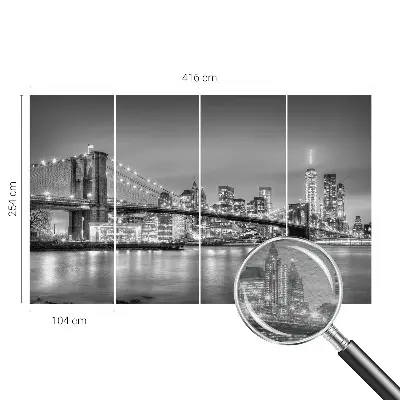 Moderní fototapeta na míru Most metropole