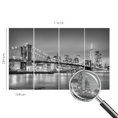 Moderní fototapeta na míru s motivem mostu v metropoli