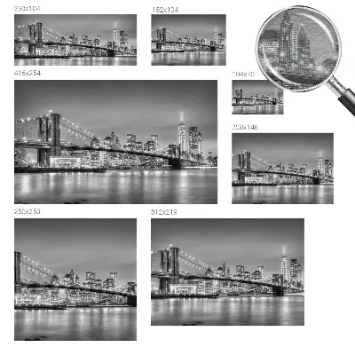 Moderní fototapeta na míru Most metropole