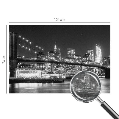 Fototapeta na míru do ložnice s nočním panoramatem