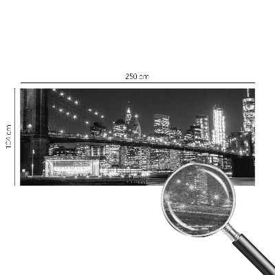 Fototapeta na míru do ložnice s nočním panoramatem
