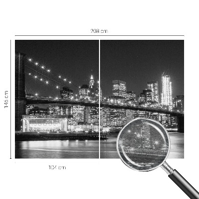 Fototapeta na míru do ložnice s nočním panoramatem