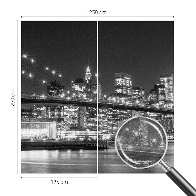 Fototapeta na míru do ložnice s nočním panoramatem
