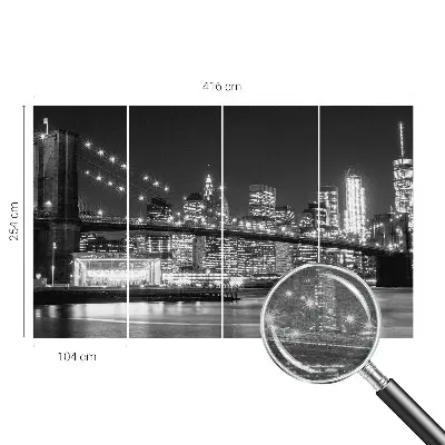 Fototapeta na míru do ložnice Noční panorama