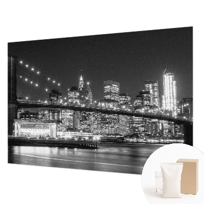 Fototapeta na míru do ložnice s nočním panoramatem