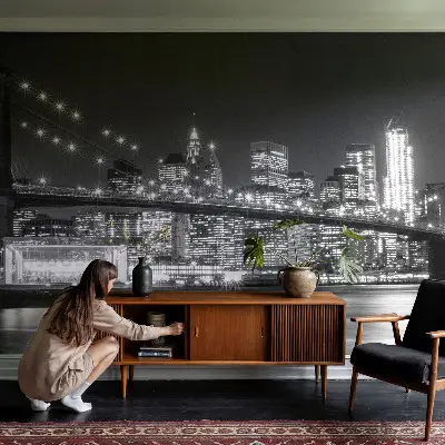 Fototapeta na míru do ložnice Noční panorama