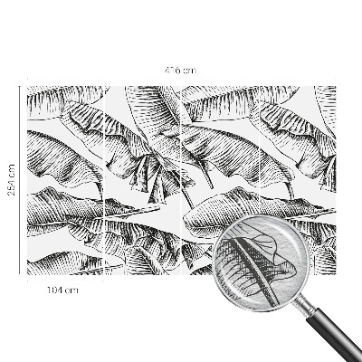 Fotografická tapeta vliesová Banánové listy