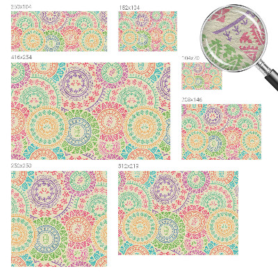 Fototapeta na míru do ložnice Barevné mandaly