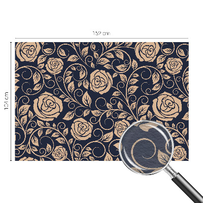 Vliesová fototapeta do ložnice Romantické květiny