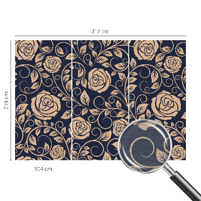 Vliesová fototapeta do ložnice Romantické květiny