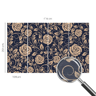 Vliesová fototapeta do ložnice Romantické květiny