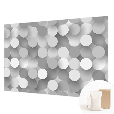 Fototapeta na míru do ložnice Šedé kruhy