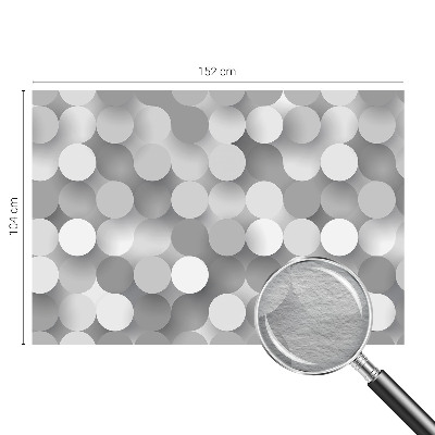 Fototapeta na míru do ložnice Šedé kruhy