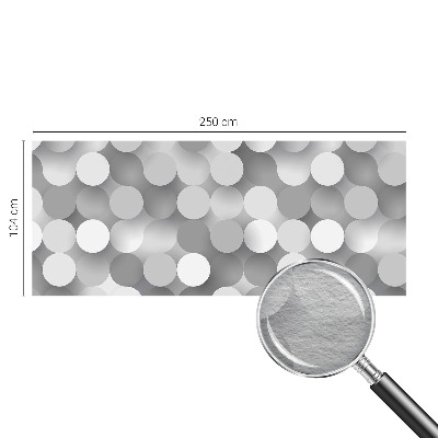 Fototapeta na míru do ložnice Šedé kruhy