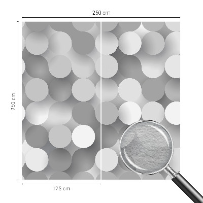 Fototapeta na míru do ložnice Šedé kruhy