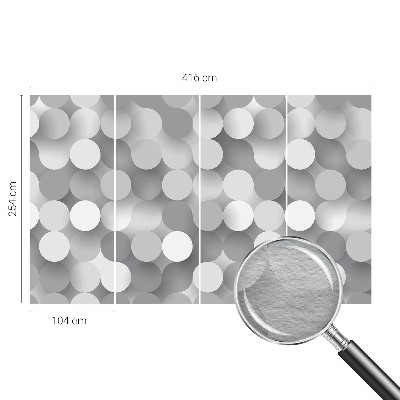 Fototapeta na míru do ložnice Šedé kruhy