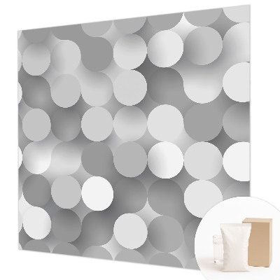 Fototapeta na míru do ložnice Šedé kruhy