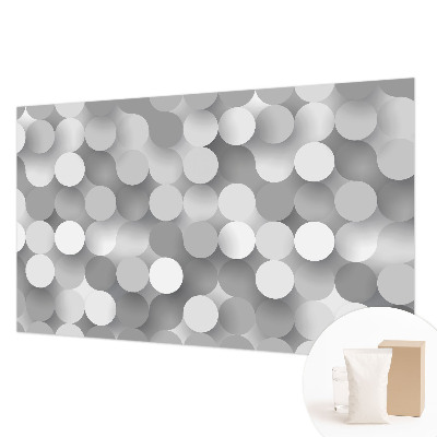 Fototapeta na míru do ložnice Šedé kruhy