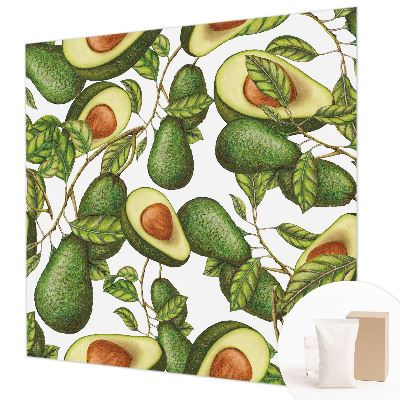 Dekorativní fototapeta na zeď Avokádový vzor