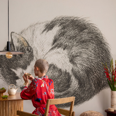 Vliesová fototapeta do obýváků Rozkošná kočička