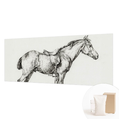 Vliesová fototapeta do ložnice Náčrt koně
