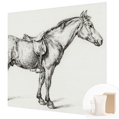 Vliesová fototapeta do ložnice Náčrt koně