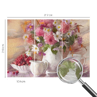 Fototapeta s potiskem na vliesu Luční květiny