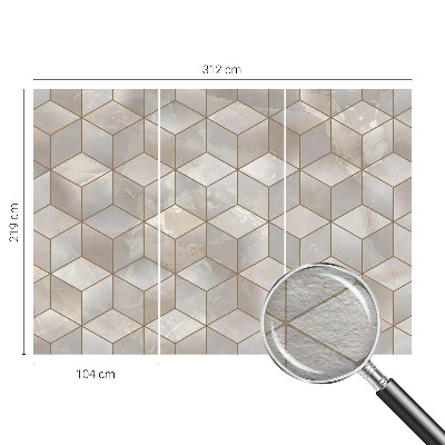 Vliesová fototapeta do obýváků s motivem geometrické mozaiky