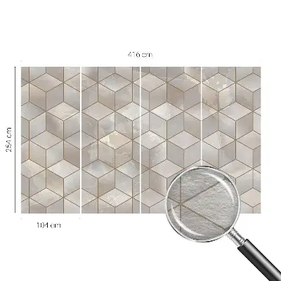 Vliesová fototapeta do obýváků Geometrická mozaika