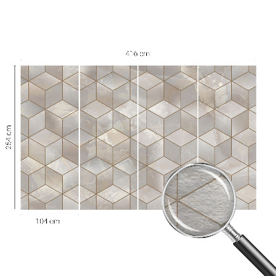 Vliesová fototapeta do obýváků s motivem geometrické mozaiky