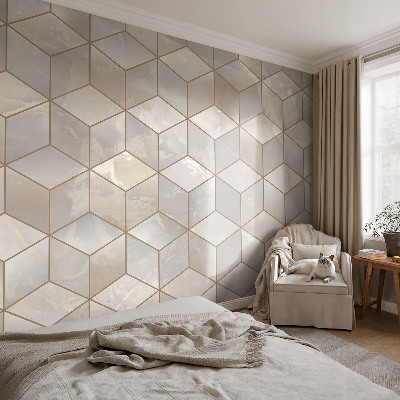 Vliesová fototapeta do obýváků s motivem geometrické mozaiky