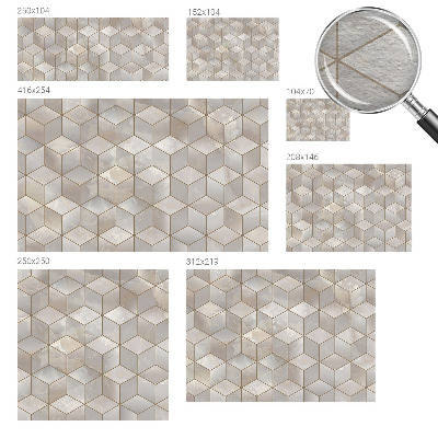 Vliesová fototapeta do obýváků s motivem geometrické mozaiky
