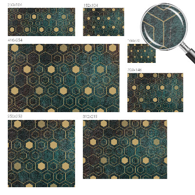 Vliesová fototapeta pro děti Geometrické šestiúhelníky