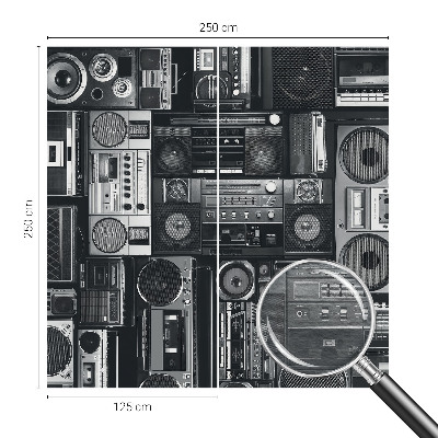 Fototapeta s potiskem na vliesu Retro rádio