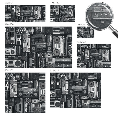 Fototapeta s potiskem na vliesu Retro rádio