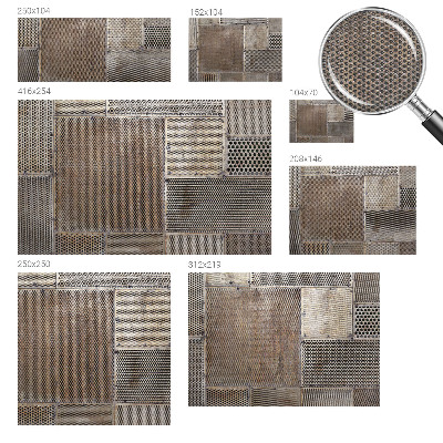 Vliesová fototapeta pro děti Kovové vzory