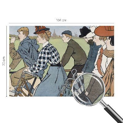 Fotografická tapeta na vliesu Starožitní cyklisté