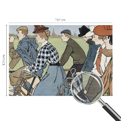 Fotografická tapeta na vliesu Starožitní cyklisté