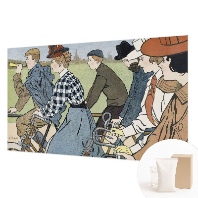 Fotografická tapeta na vliesu Starožitní cyklisté