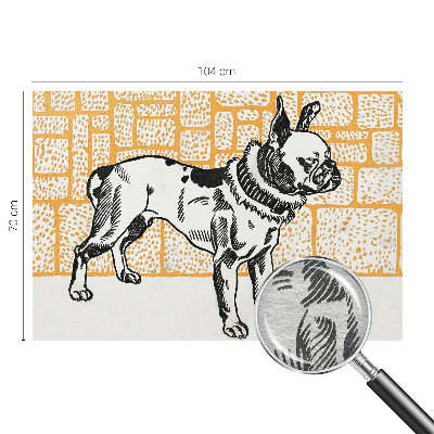 Fototapeta na míru do obýváku Retro pes