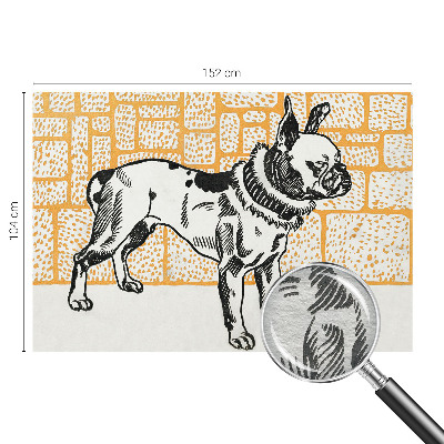 Fototapeta na míru do obýváku Retro pes